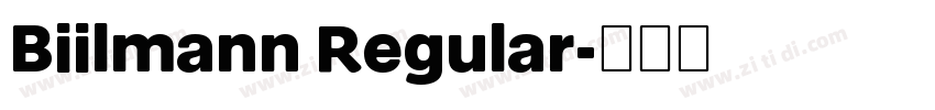 Biilmann Regular字体转换